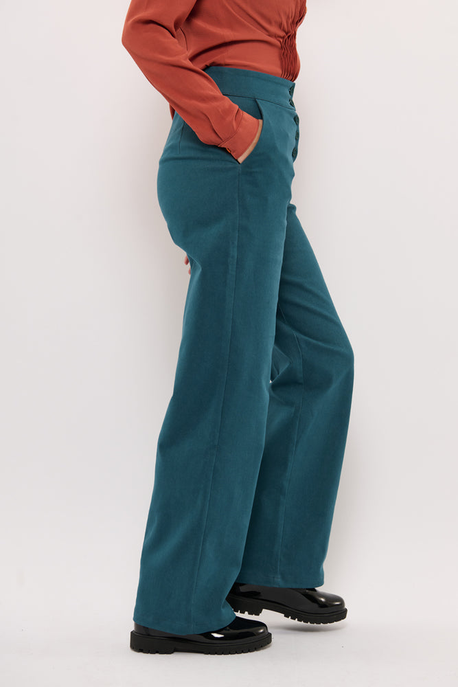 Sophia Lee Wilde Pants / Petrol cotton
