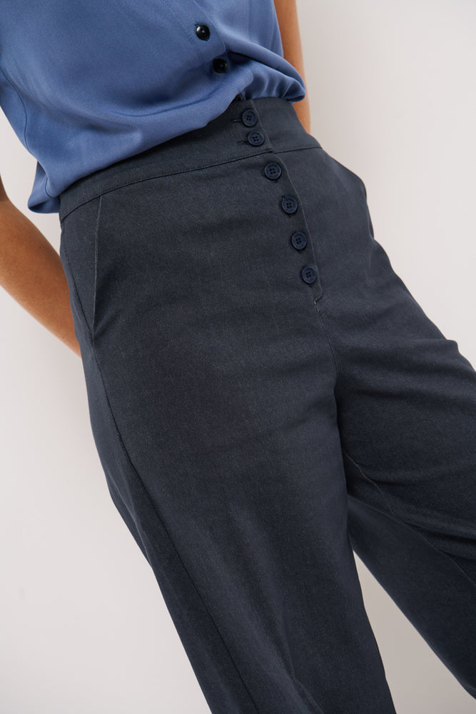 Sophia Lee Wilde Pants / Dark blue vintage