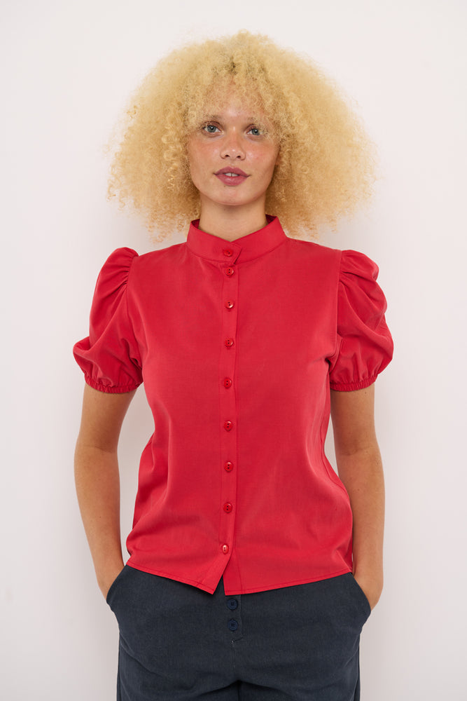 Sophia Lee Ronja Shirt / Red
