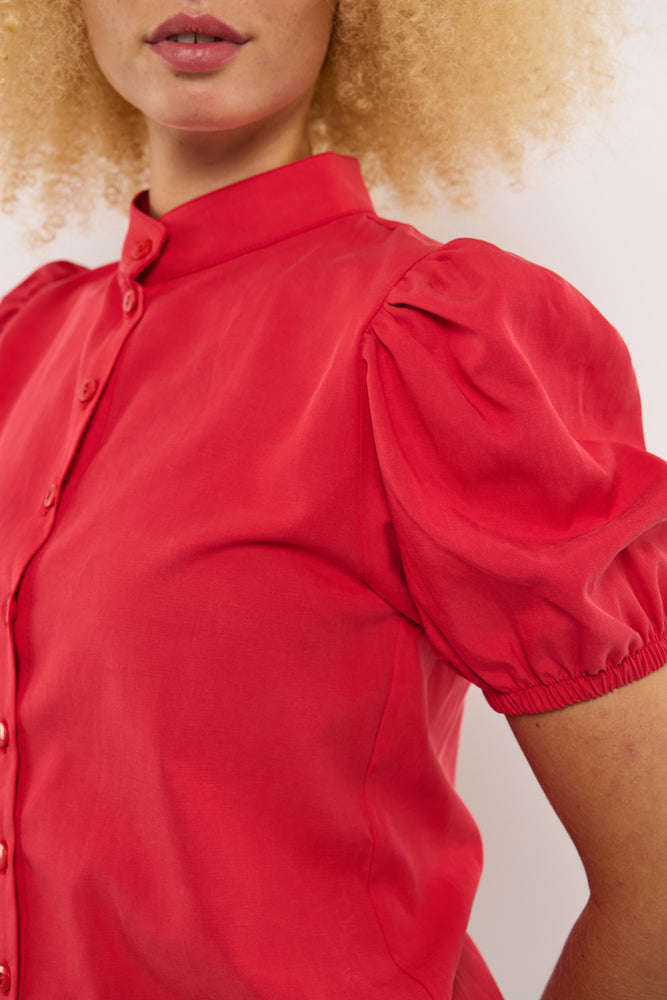 Sophia Lee Ronja Shirt / Red