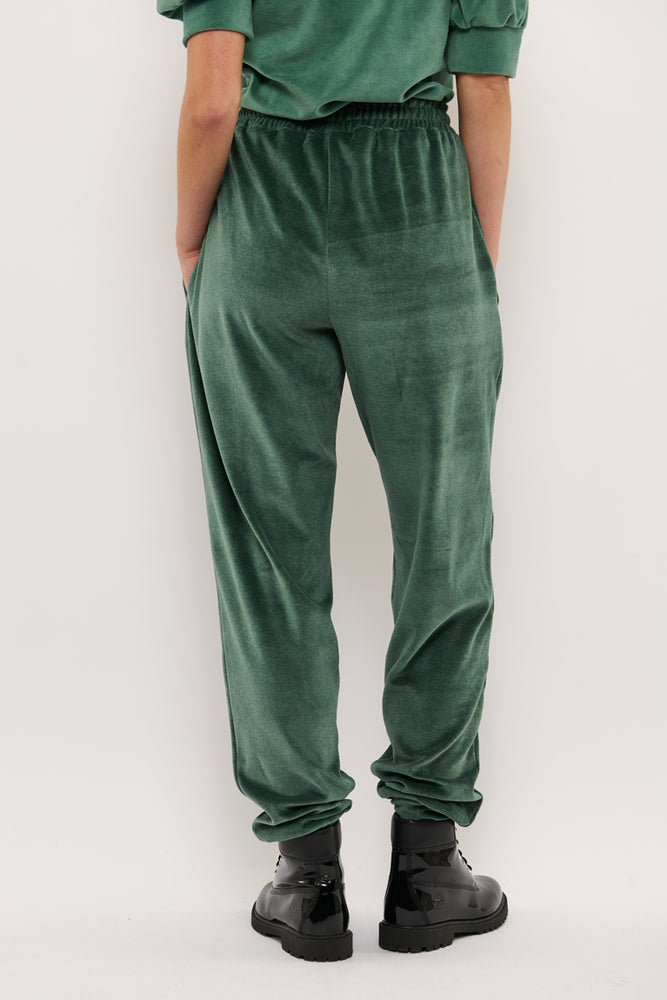 Sophia Lee Saga Jogging pants / Mint petrol velour