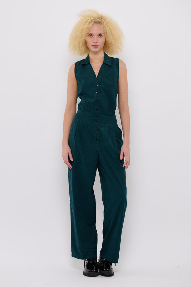 Sophia Lee Asta Jumpsuit / Dark green
