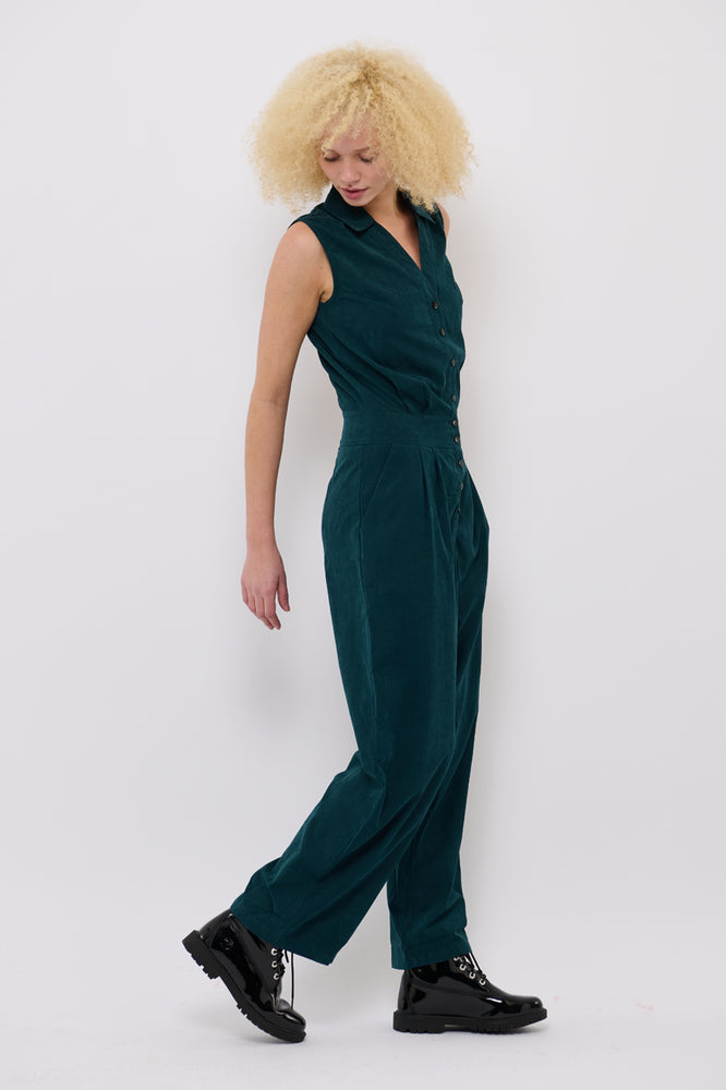 Sophia Lee Asta Jumpsuit / Dark green