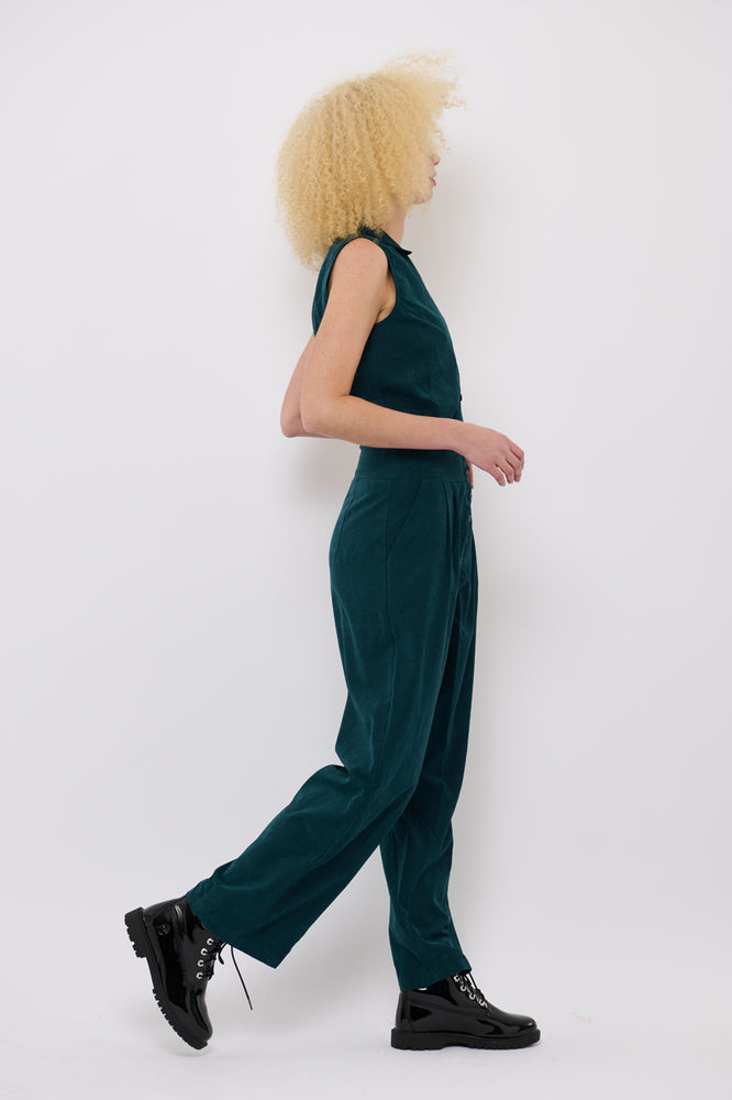 Sophia Lee Asta Jumpsuit / Dark green