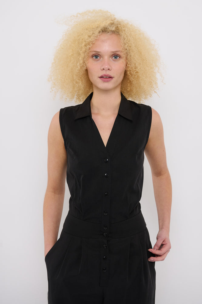 Sophia Lee Asta Jumpsuit / Black