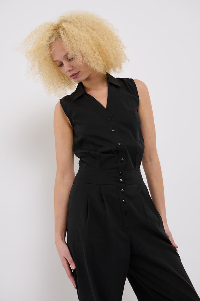 Sophia Lee Asta Jumpsuit / Black