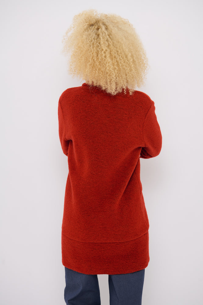 Sophia Lee Lauren Cardigan Long / Okker havane wool