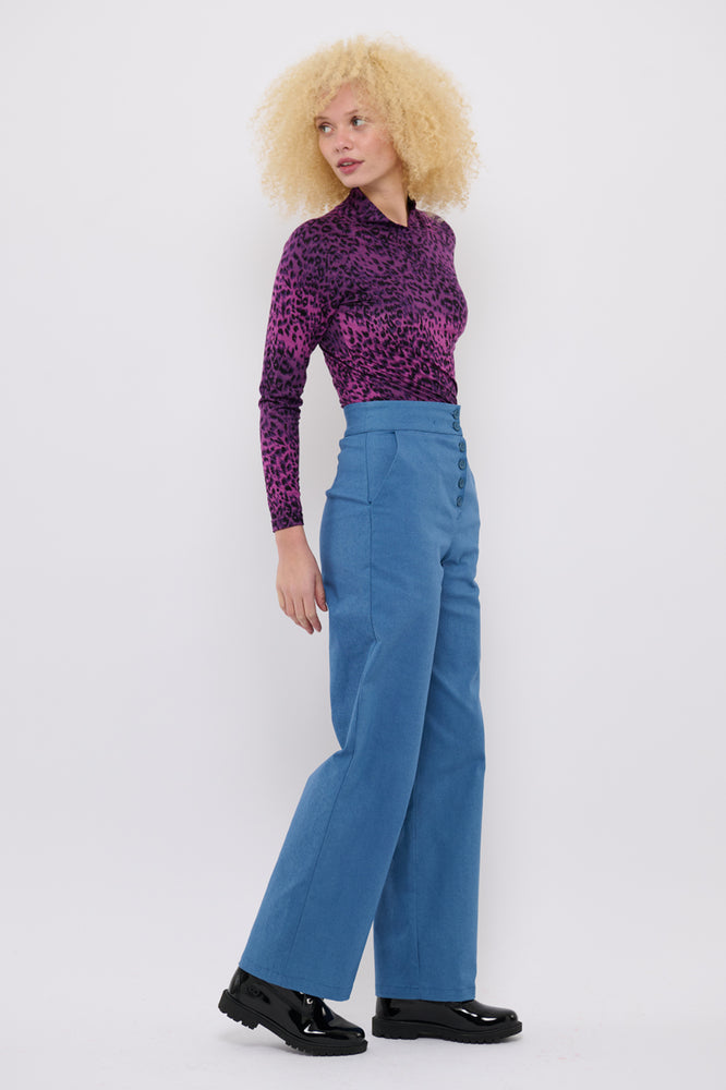 Sophia Lee Wilde Pants / Dusty blue denim