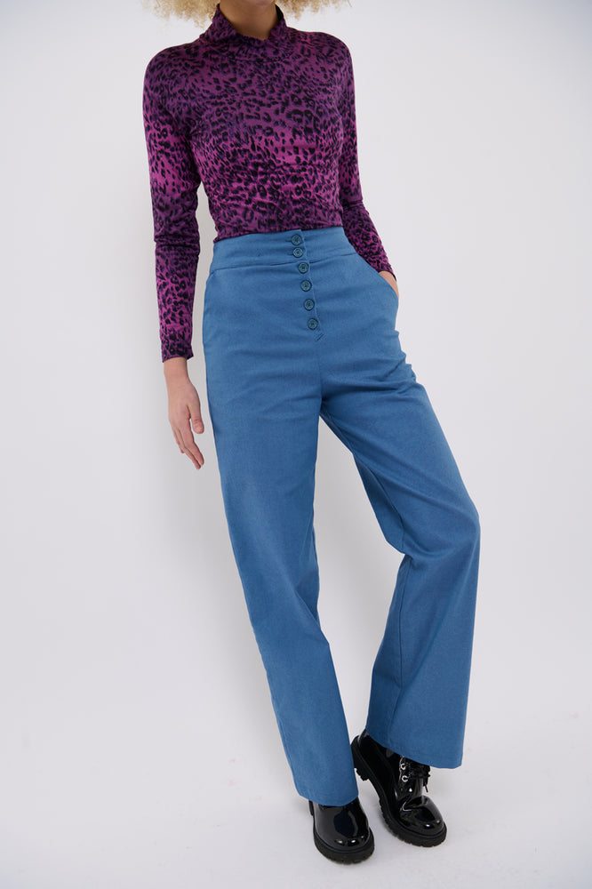 Sophia Lee Wilde Pants / Dusty blue denim