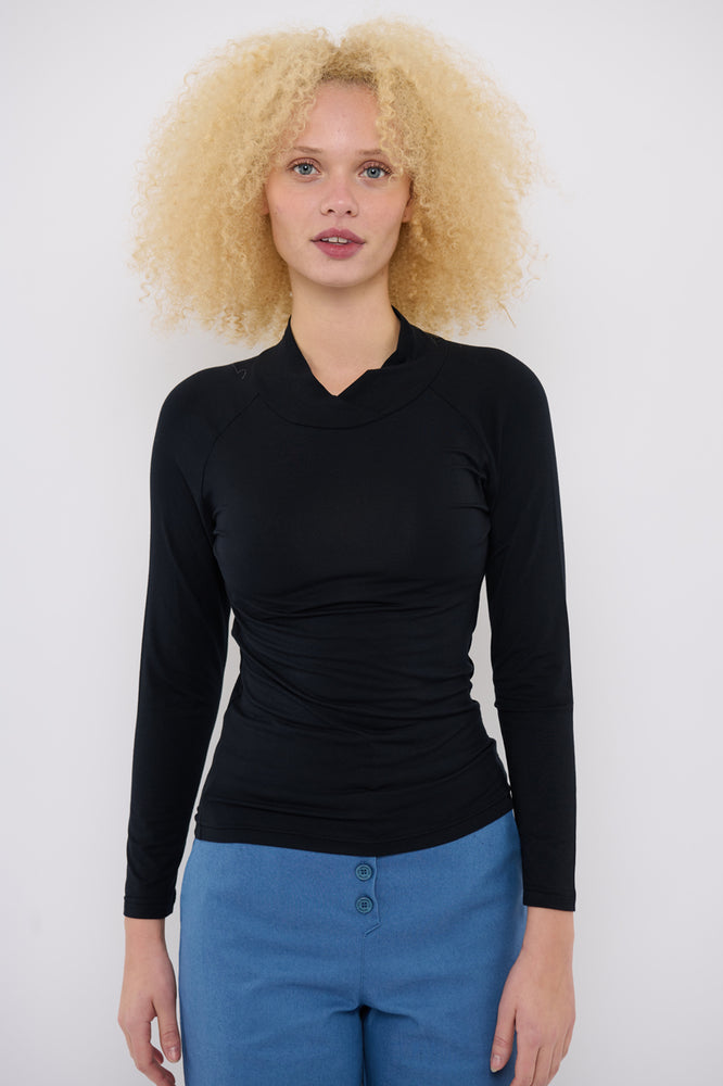 Sophia Lee Lucy Blouse / Soft black