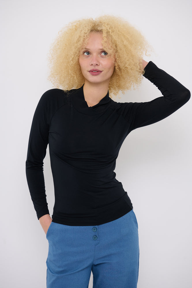 Sophia Lee Lucy Blouse / Soft black