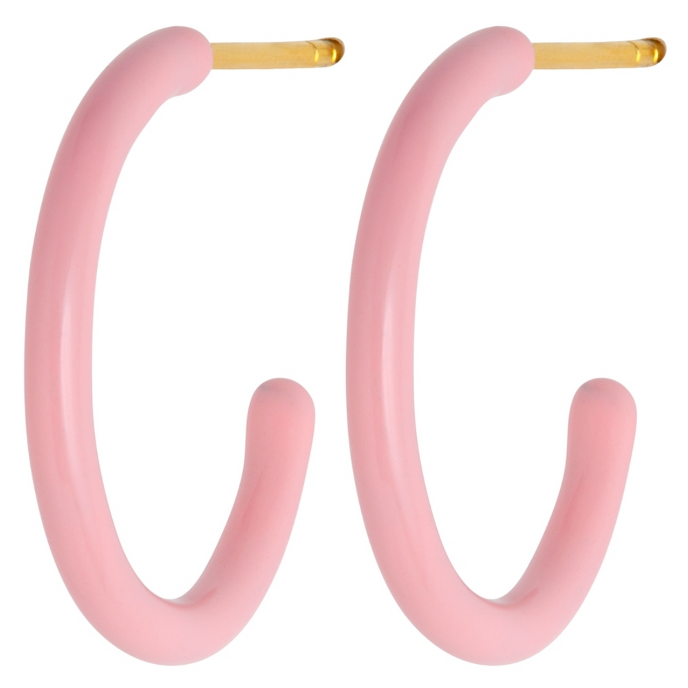Lulu Copenhagen Color Hoops / Light Pink