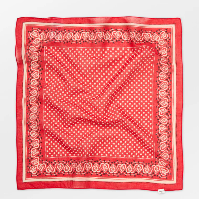 Beck Söndergaard Heart Cotta Scarf / Adrenaline Red