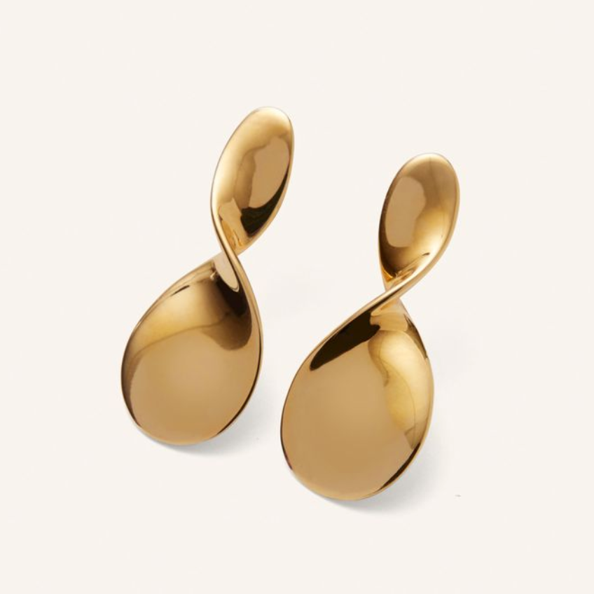 Pernille Corydon Small La Pausa ørestikker / Forgyldt