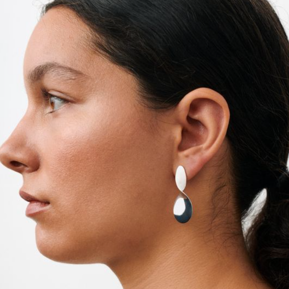 Pernille Corydon Small La Pausa ørestikker / Forsølvet