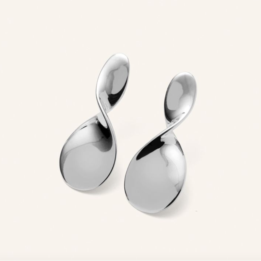 Pernille Corydon Small La Pausa ørestikker / Forsølvet