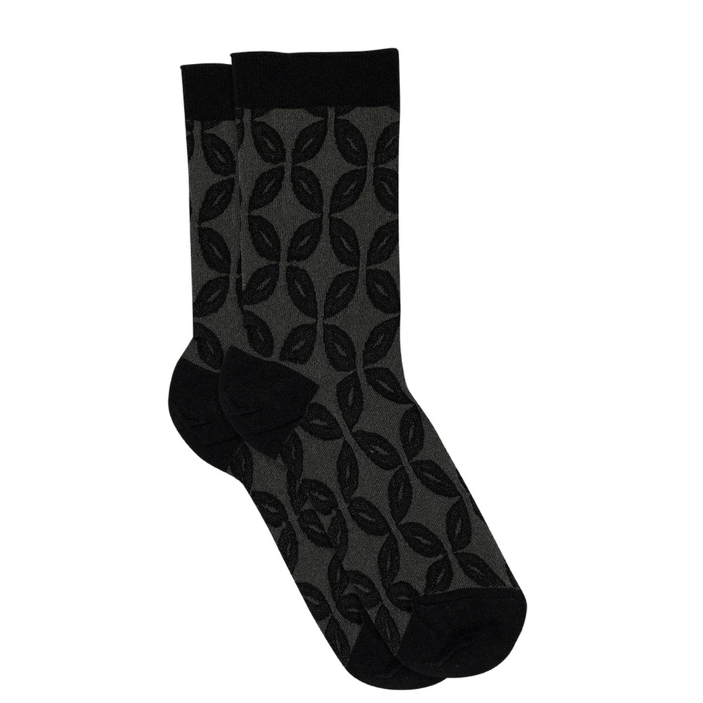 MP Juliane Strømper / Black Flowers (#77740)