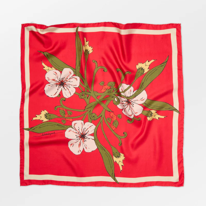 Beck Söndergaard Magna Flower Sia Scarf / Adrenaline Red