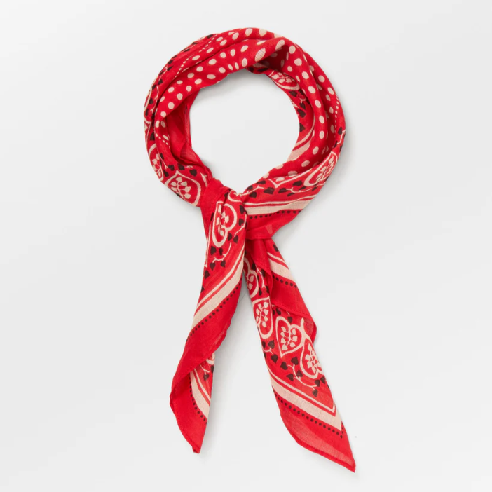 Beck Söndergaard Heart Cotta Scarf / Adrenaline Red