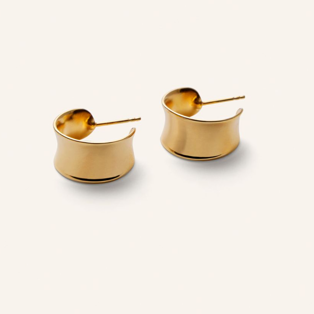 Pernille Corydon Reflection Hoops / Forgyldt