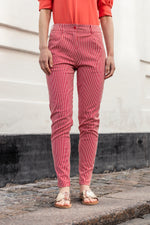 Sophia Lee Tora Pants / Red & white stripes