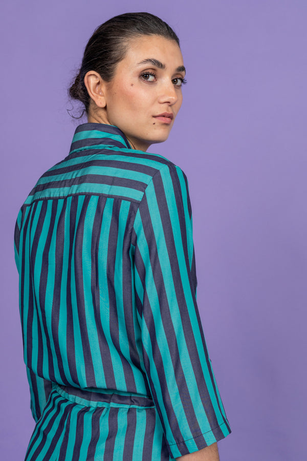 Sophia Lee Noelle shirt / Playful stripes