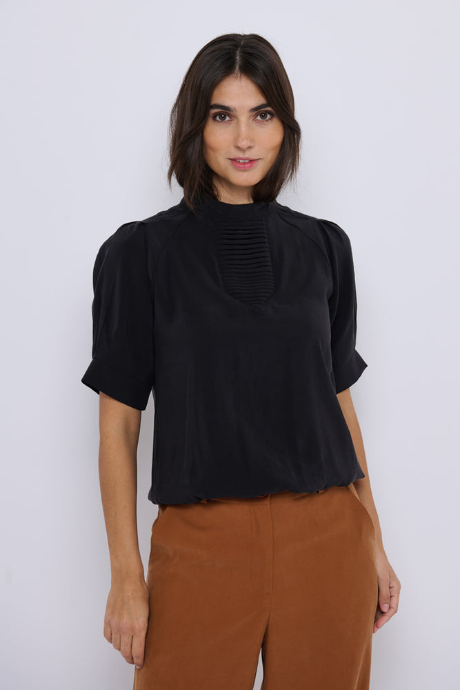 Tolsing Tie Vendeskjorte / Black Cupro