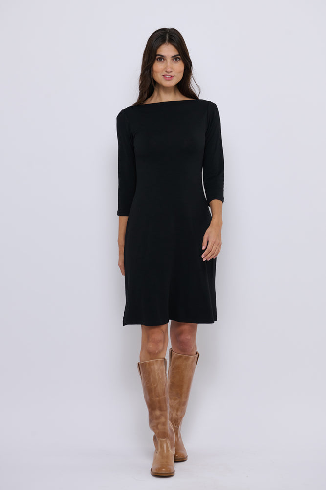 Tolsing Sienna Dress / Black Wool