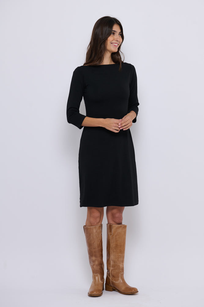 Tolsing Sienna Dress / Black Wool