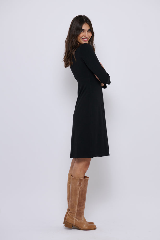 Tolsing Sienna Dress / Black Wool
