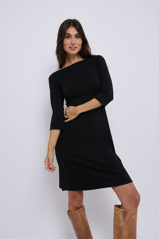 Tolsing Sienna Dress / Black Wool