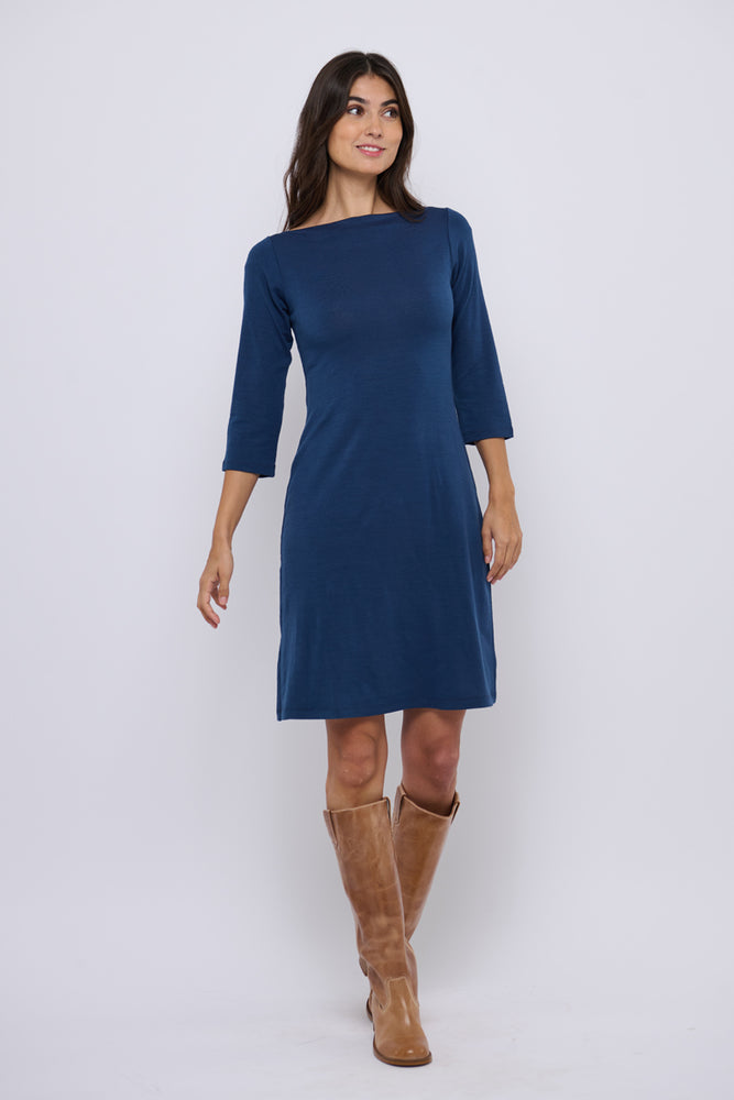 Tolsing Sienna Dress / Blue Wool