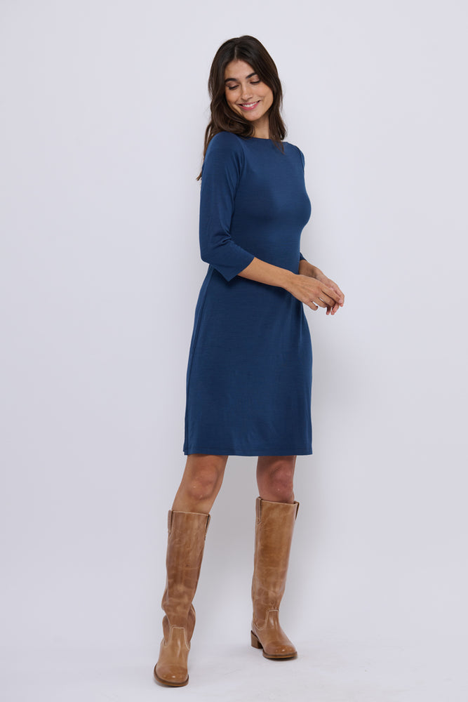 Tolsing Sienna Dress / Blue Wool