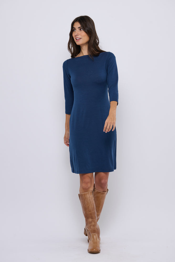 Tolsing Sienna Dress / Blue Wool
