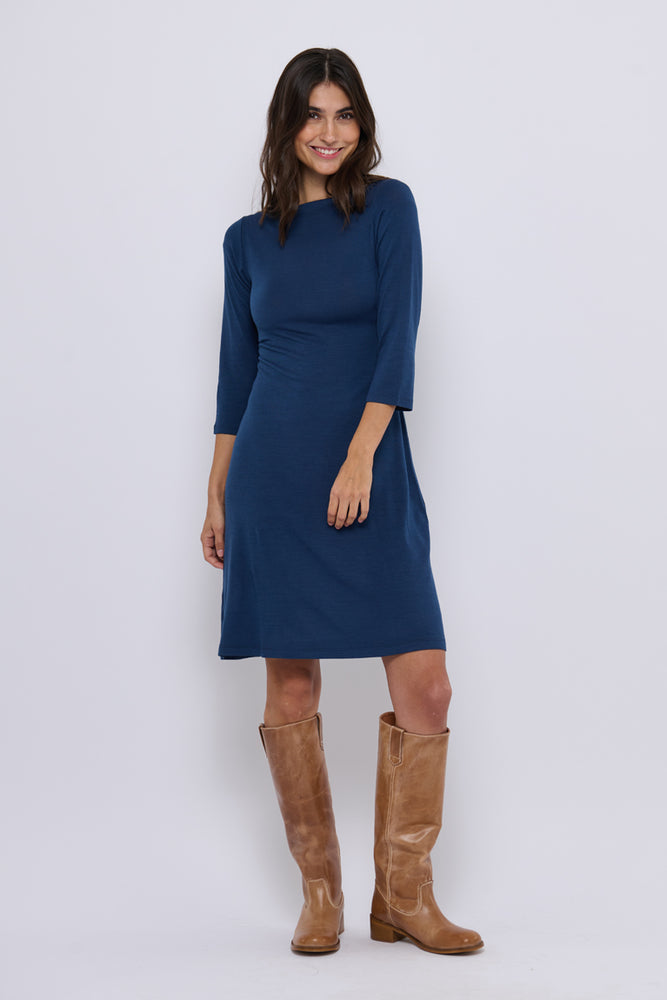 Tolsing Sienna Dress / Blue Wool