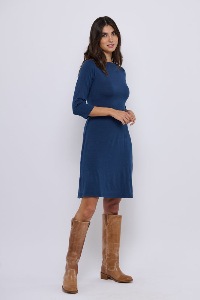 Tolsing Sienna Dress / Blue Wool
