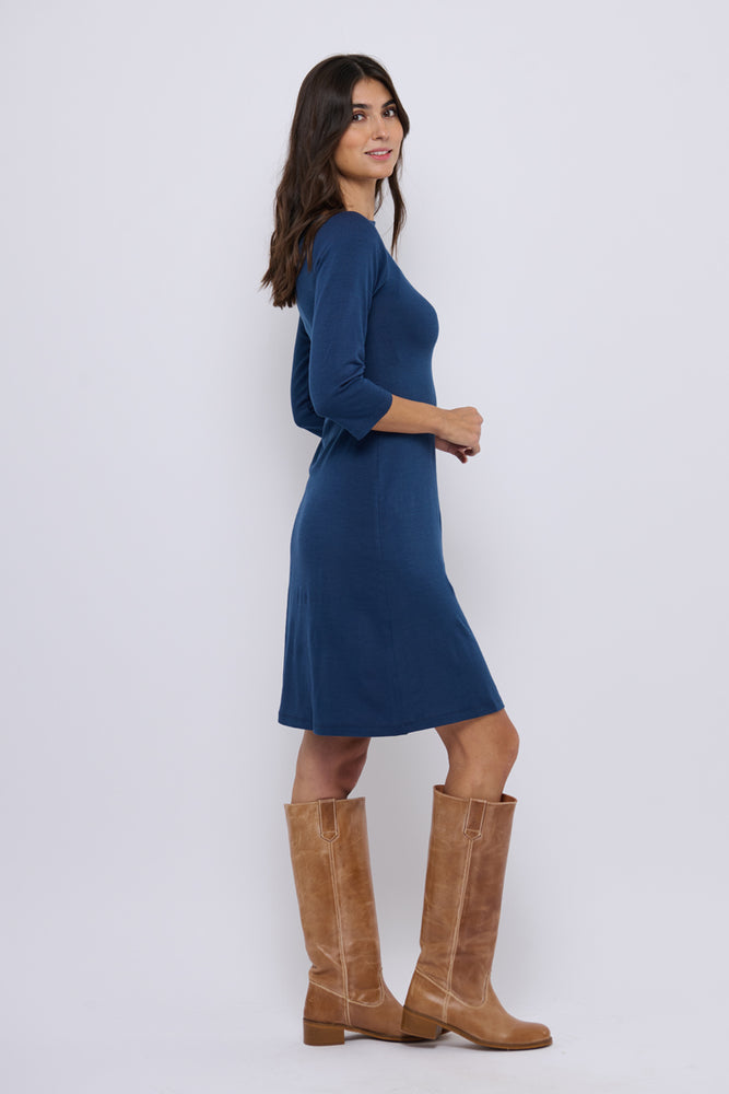 Tolsing Sienna Dress / Blue Wool