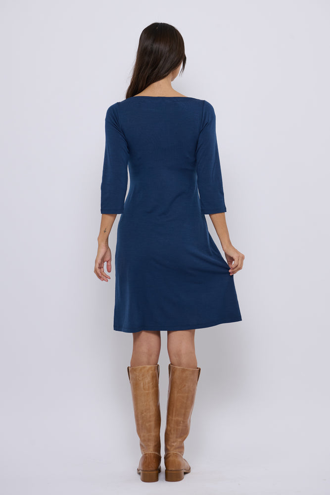 Tolsing Sienna Dress / Blue Wool