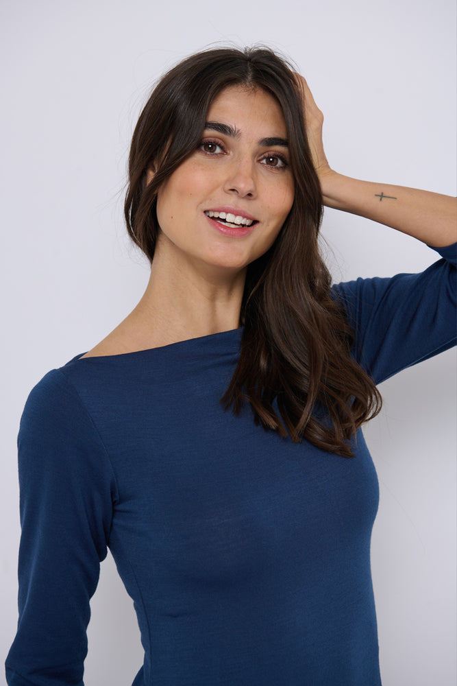 Tolsing Sienna Dress / Blue Wool