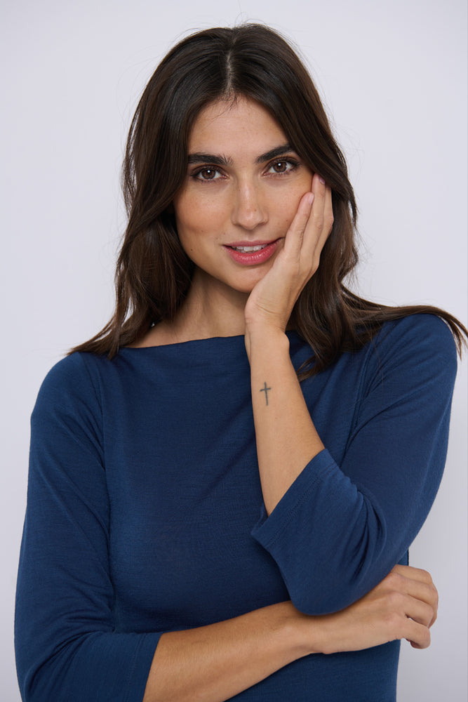 Tolsing Sienna Dress / Blue Wool