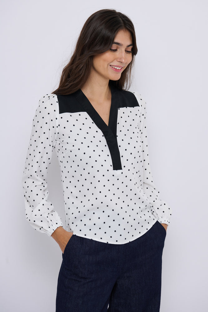 Tolsing Elvira Shirt / White Dots
