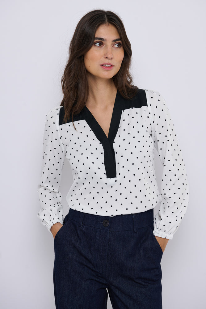 Tolsing Elvira Shirt / White Dots