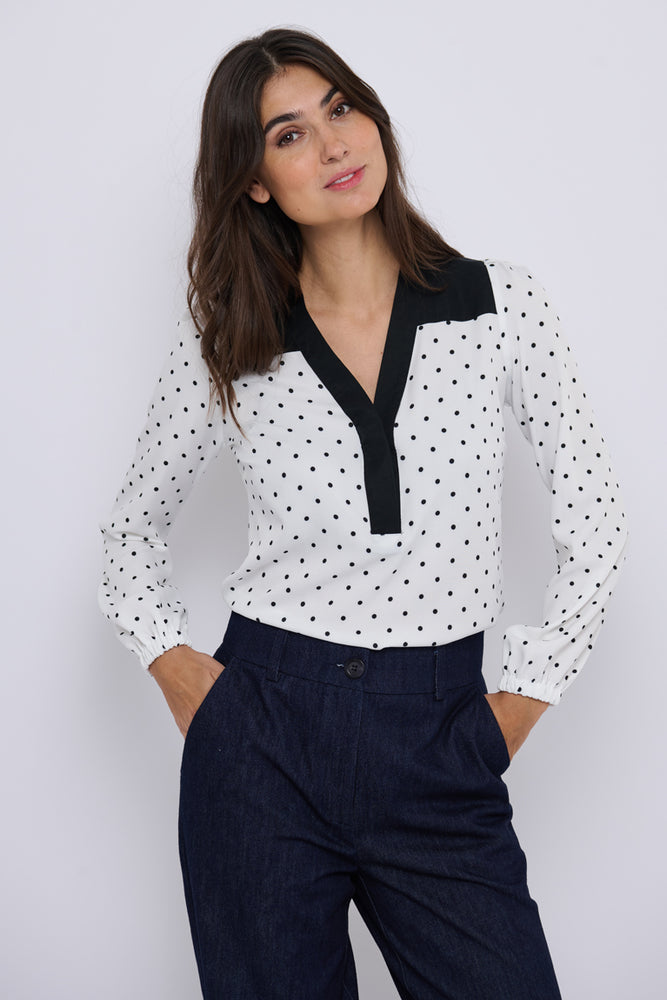 Tolsing Elvira Shirt / White Dots