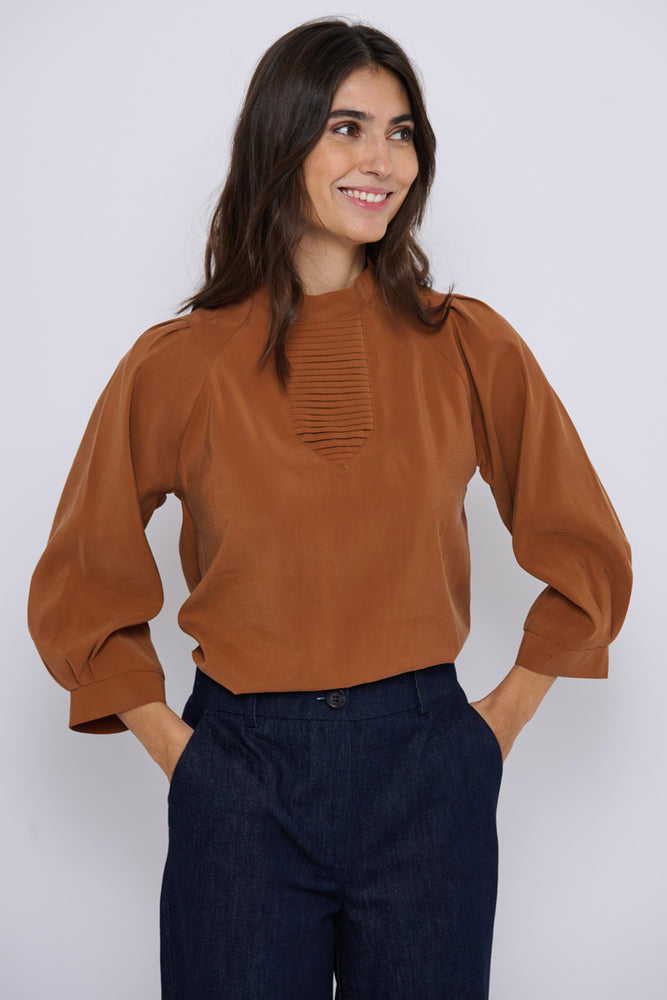 Tolsing Tine Vendeskjorte / Brown