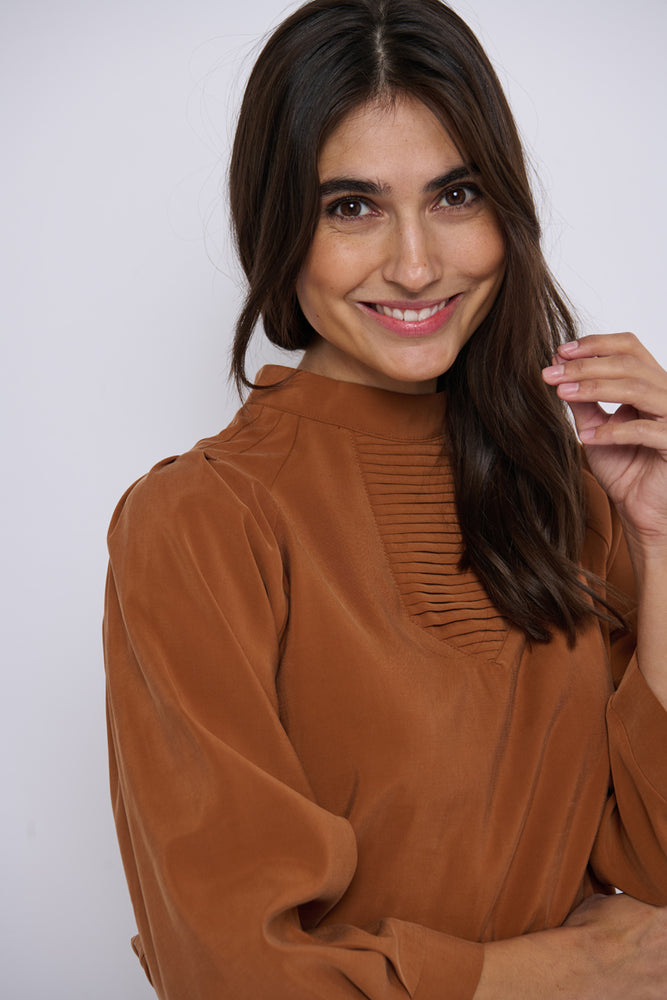 Tolsing Tine Vendeskjorte / Brown