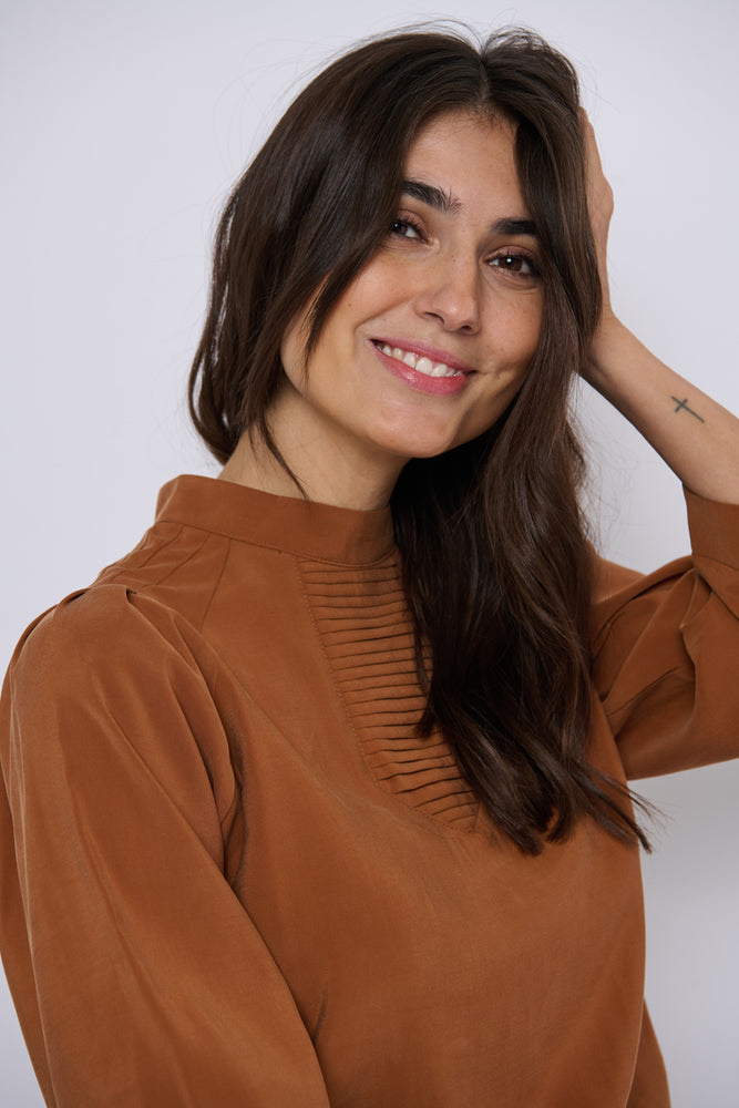 Tolsing Tine Vendeskjorte / Brown