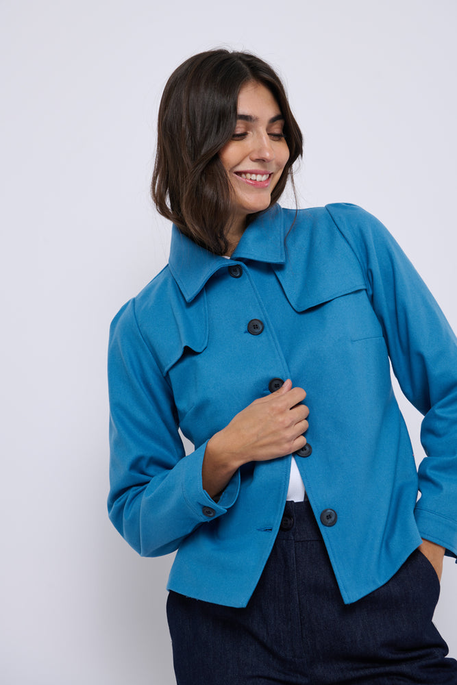 Tolsing Jolene Jacket / Ligth Blue Wool