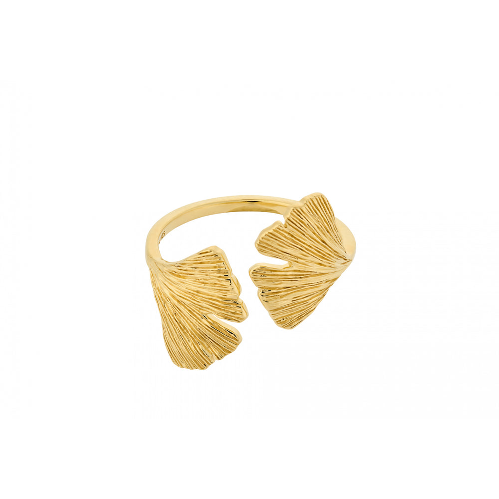 Pernille Corydon Biloba Ring / Guld